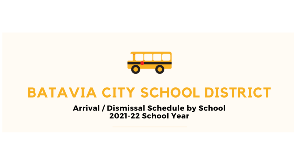 BCSD Arrival / Dismissal Schedule 2021-22