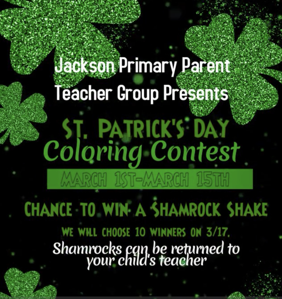 St. Patrick's Day Coloring Contest