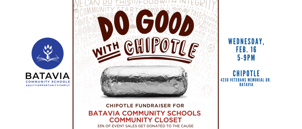 Join Us at Chipotle for a Community Schools Fundraiser