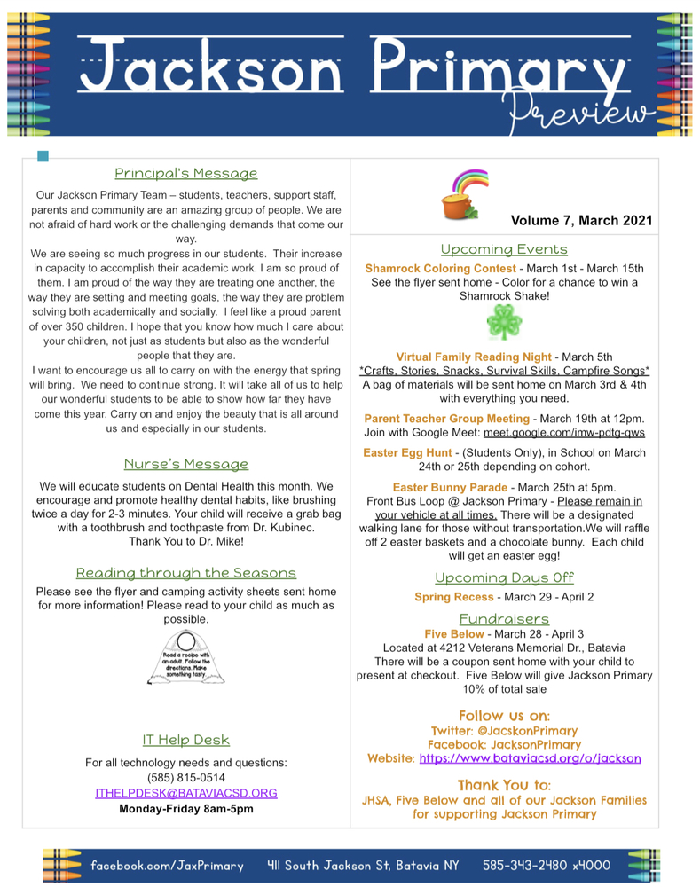 March Newsletter