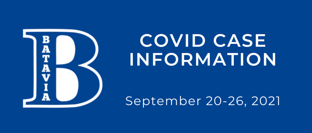COVID CASE INFORMATION SEPTEMBER  20-26, 2021