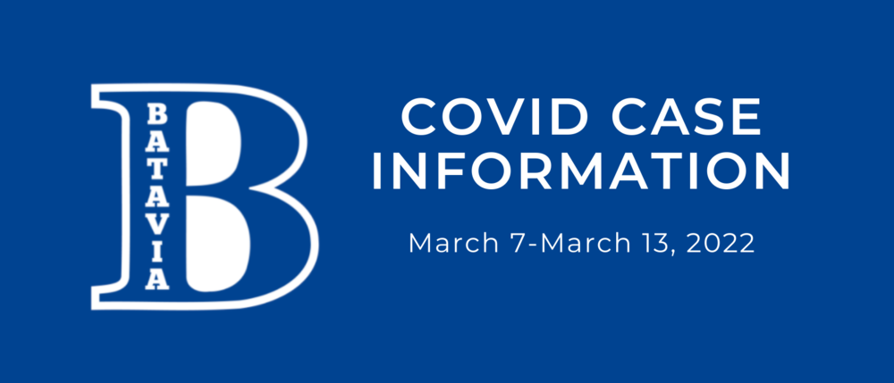 COVID Case Information March 7-13, 2022