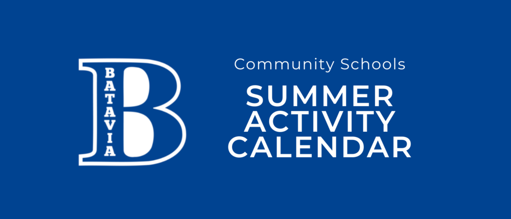 Community Schools Summer Activity Calendar