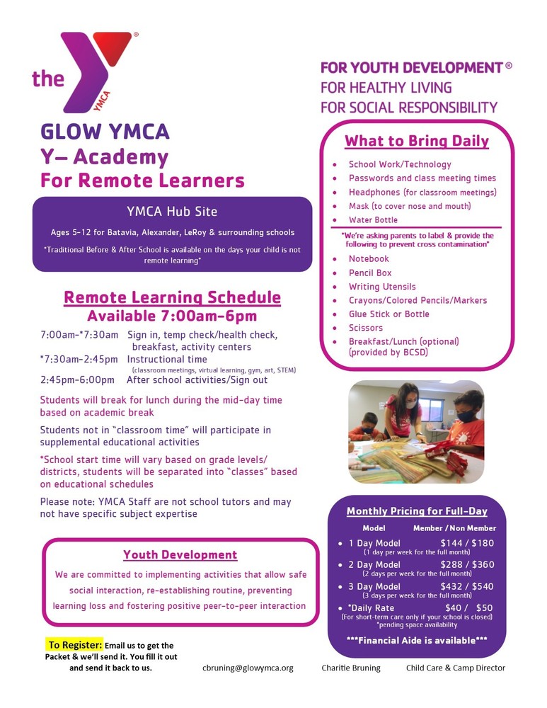 Open Slots for Before and After School YMCA Program