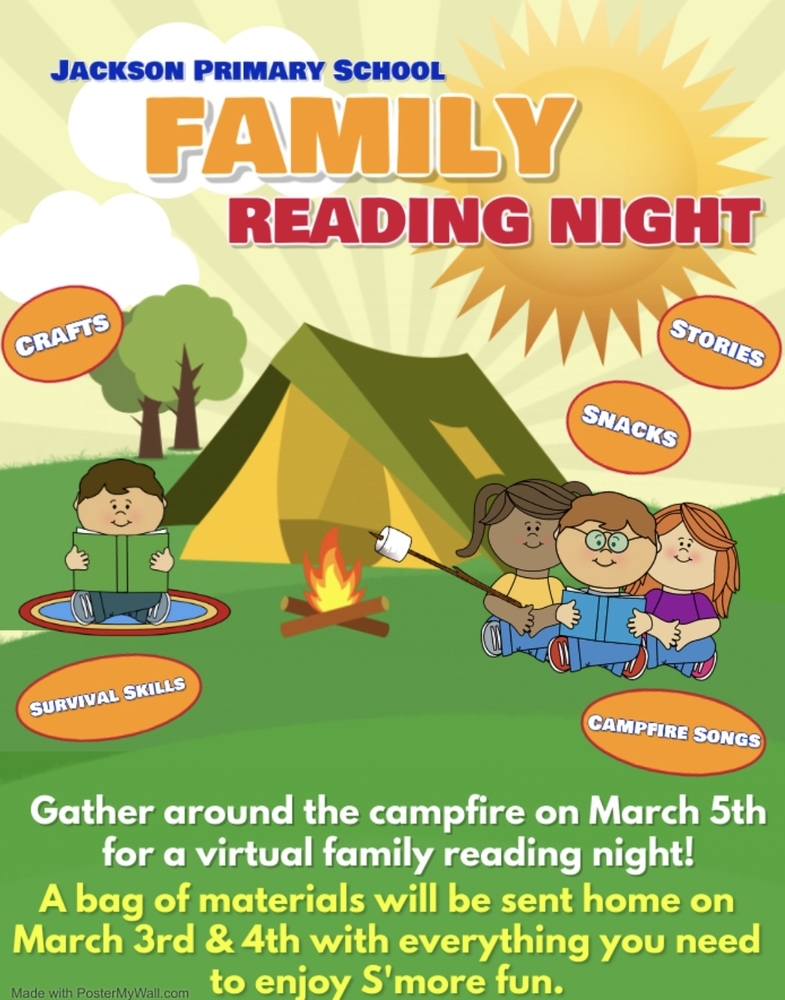  Jackson hosts a Virtual Family Reading Night on March 5, 2021