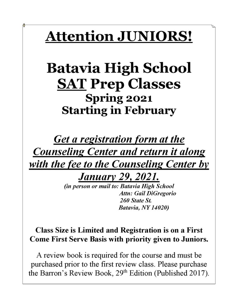 SAT prep classes