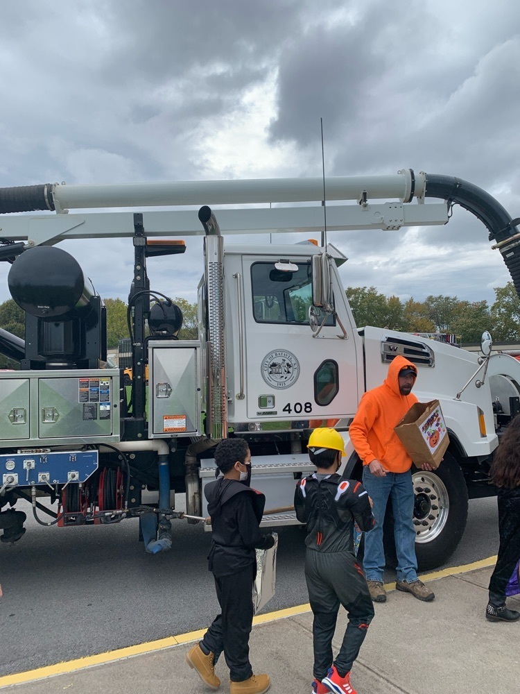 Our city workers handed out treats